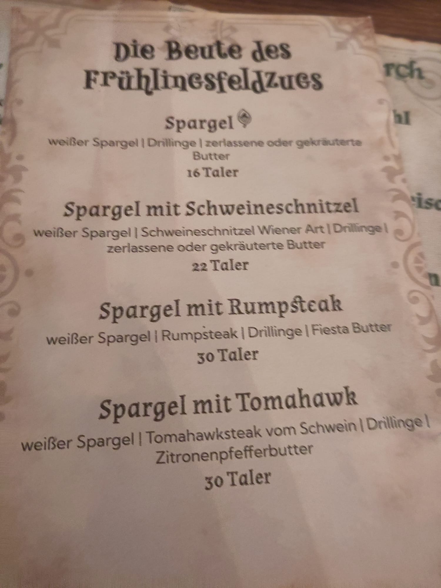 Neue Spargelkarter
